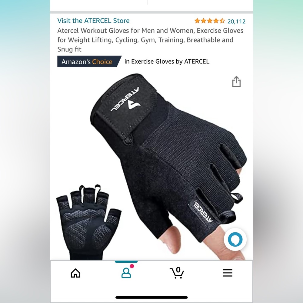 Artecel work out gloves for men and women. Brand new. Size Large